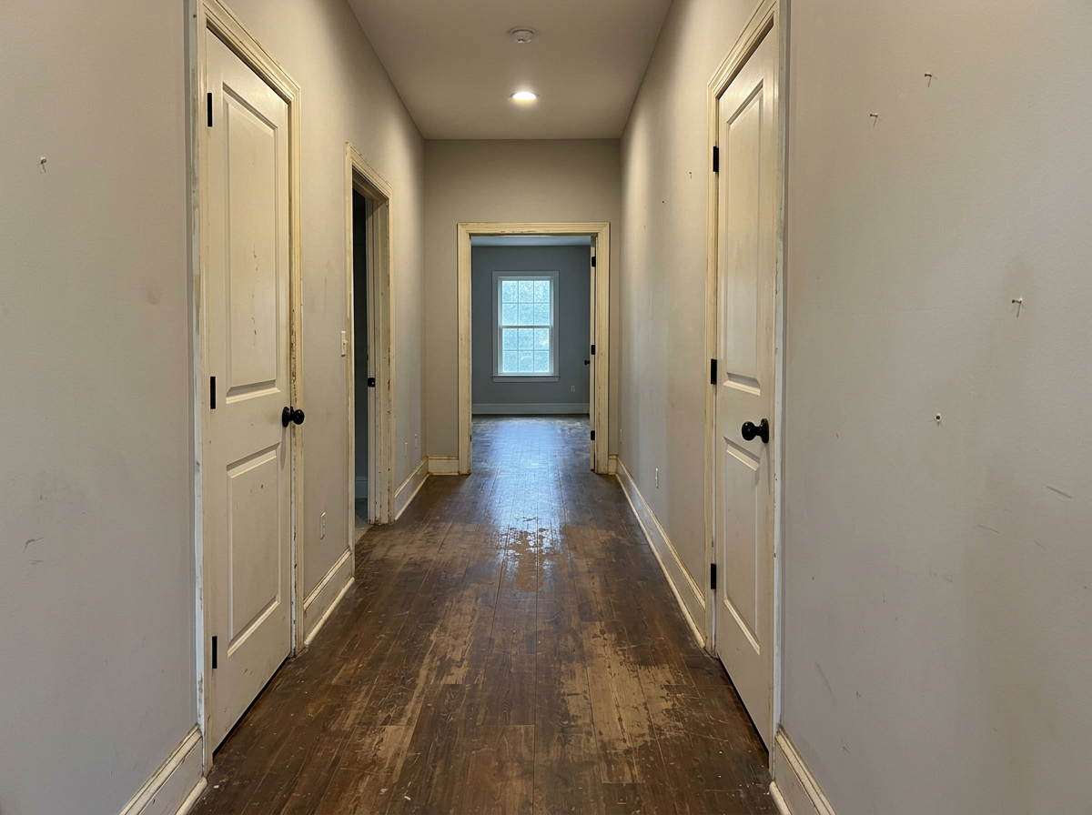 Hallway and trim — before concept